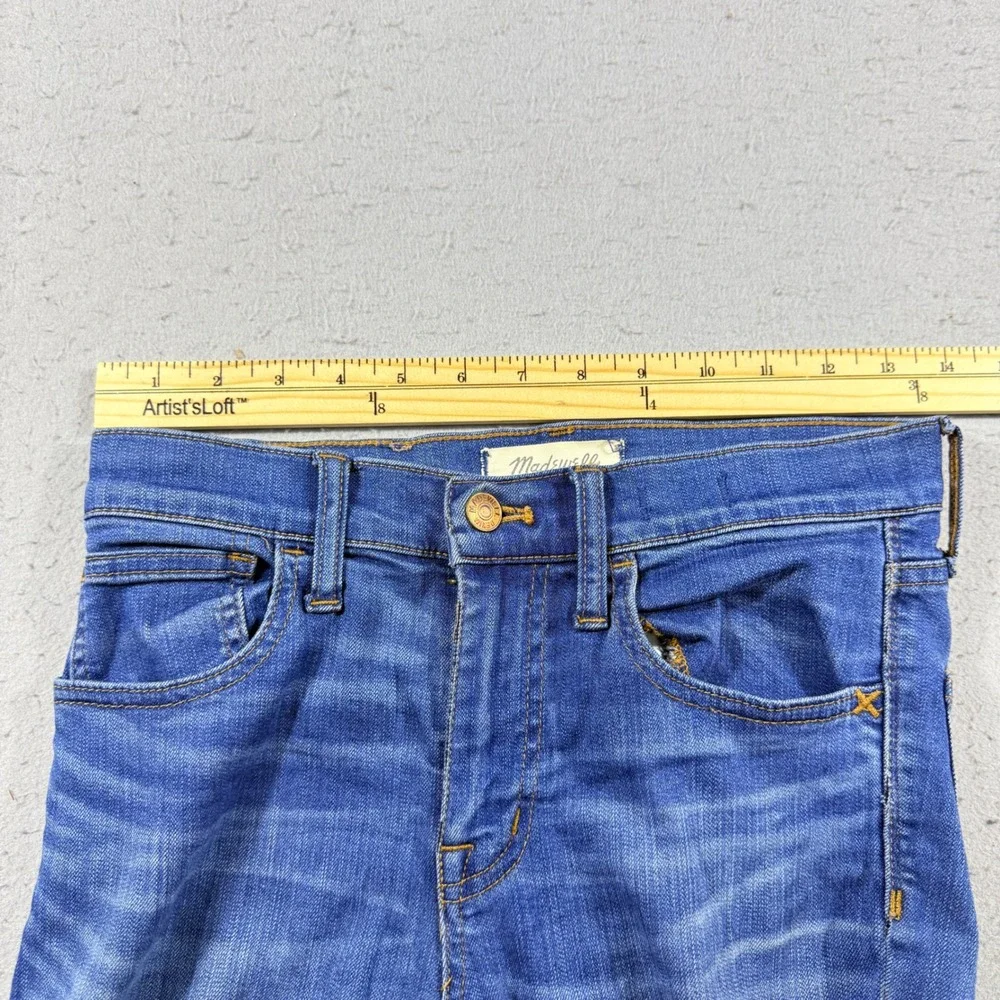 Madewell Roadtripper Skinny Jeans Womens 25 Medium Wash Stretch Denim Blue Pants
